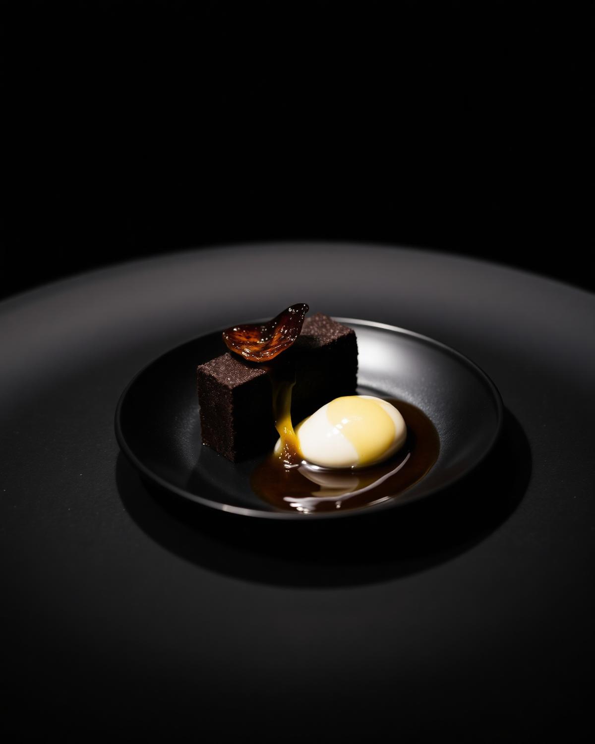 NOIR concept imagery: food, room and details