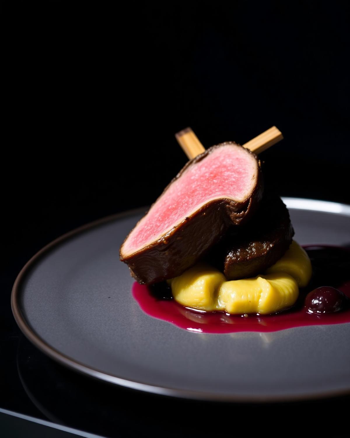 Duck — Beetroot · blackberry · jus