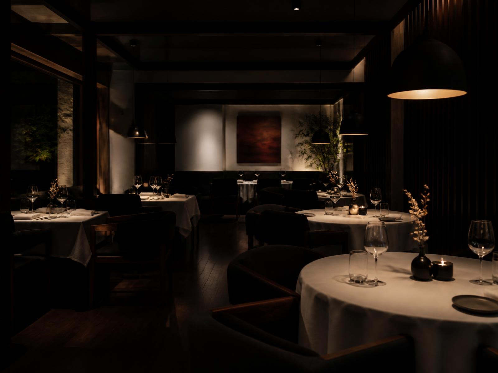 NOIR concept imagery: food, room and details